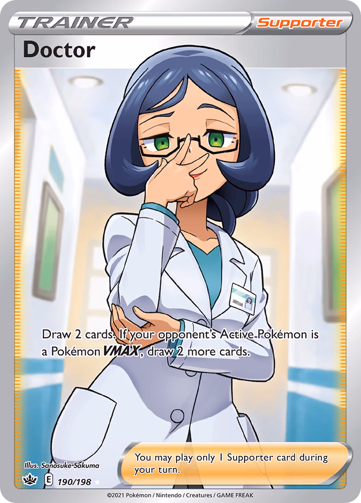 Doctor Pokemon card (190/198, Chilling Reign)