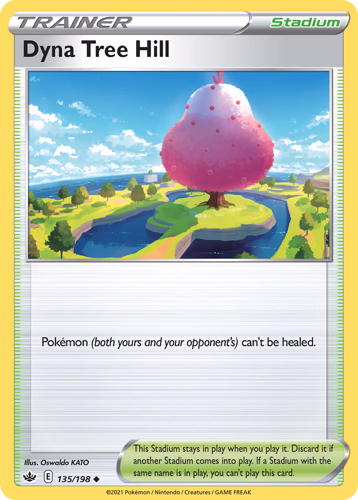 Dyna Tree Hill Pokemon card (135/198, Chilling Reign)