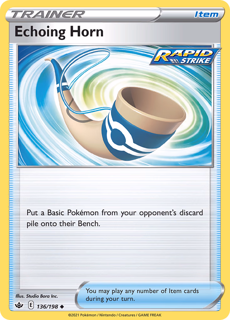 Echoing Horn Pokemon card (136/198, Chilling Reign)
