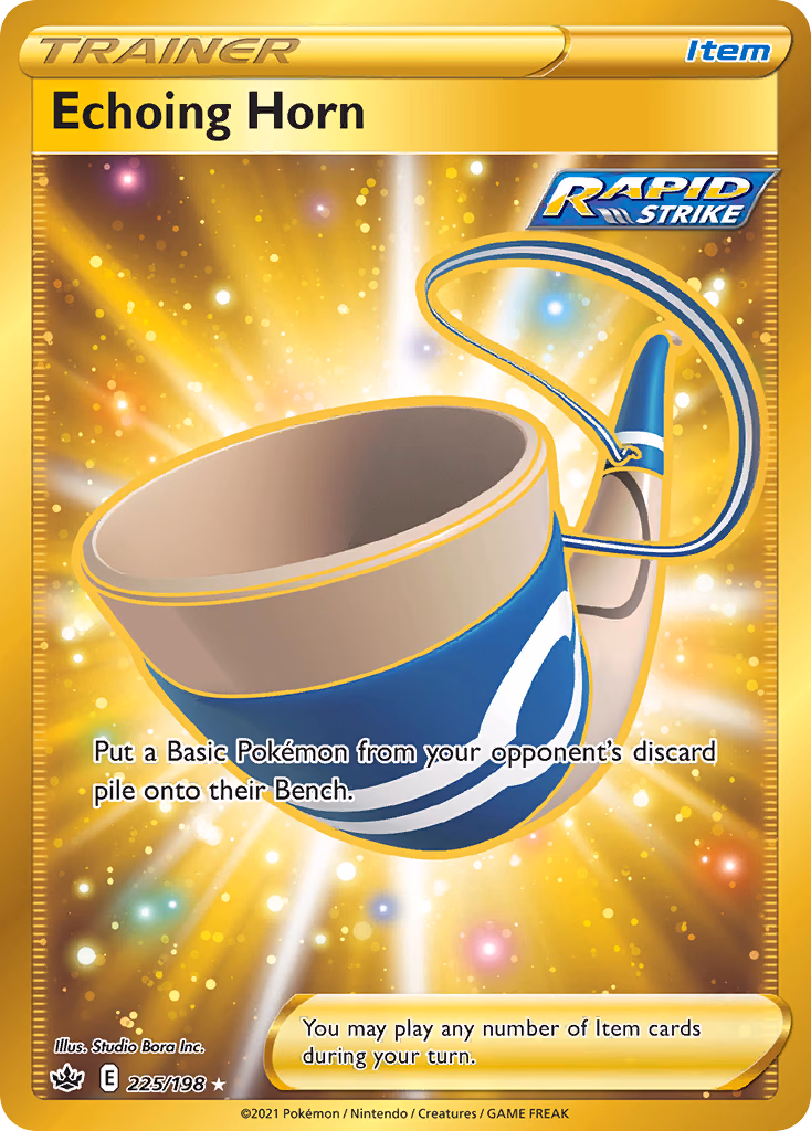 Echoing Horn Pokemon card (225/198, Chilling Reign)