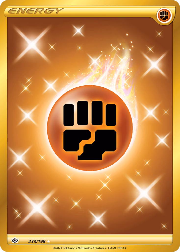 Fighting Energy Pokemon card (233/198, Chilling Reign)
