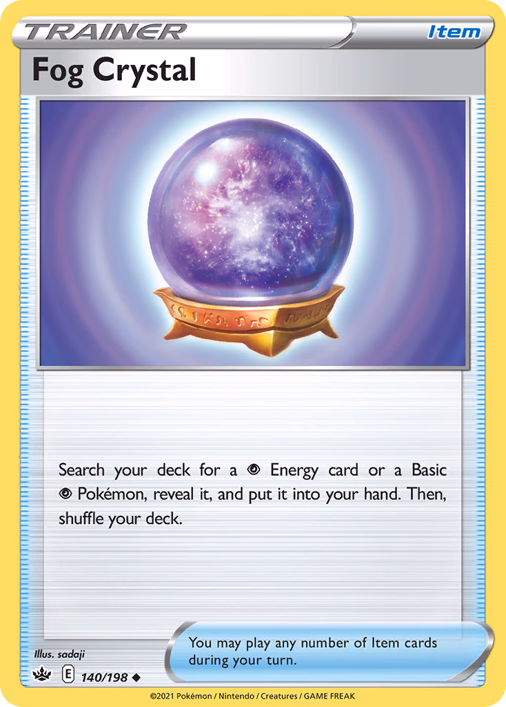 Fog Crystal Pokemon card (140/198, Chilling Reign)