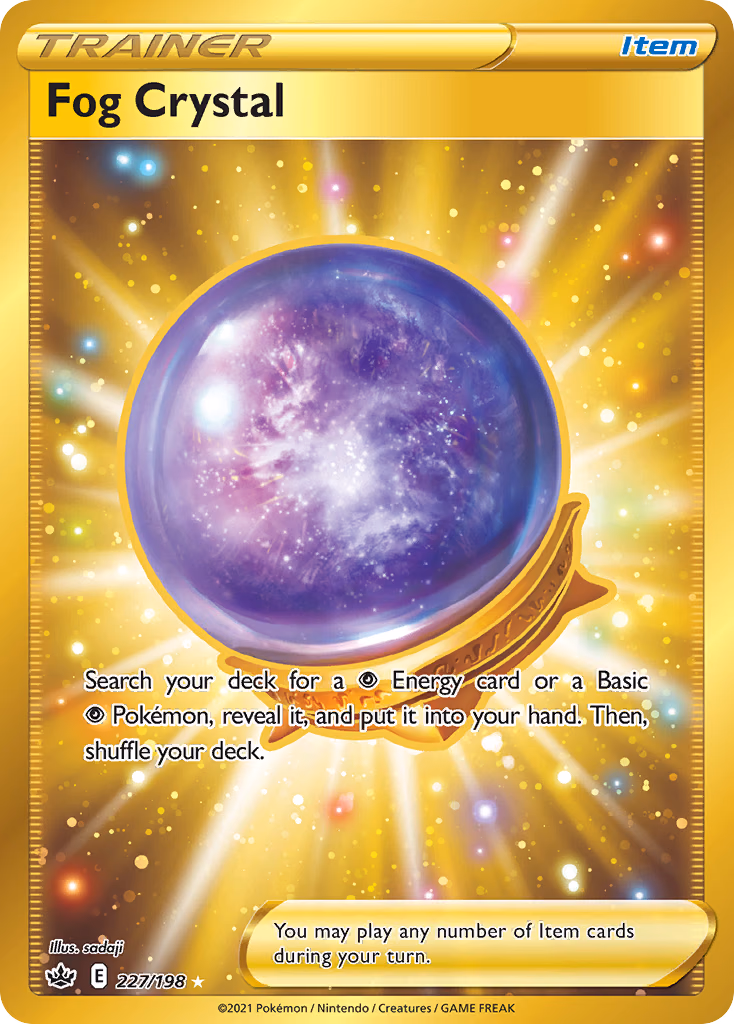 Fog Crystal Pokemon card (227/198, Chilling Reign)