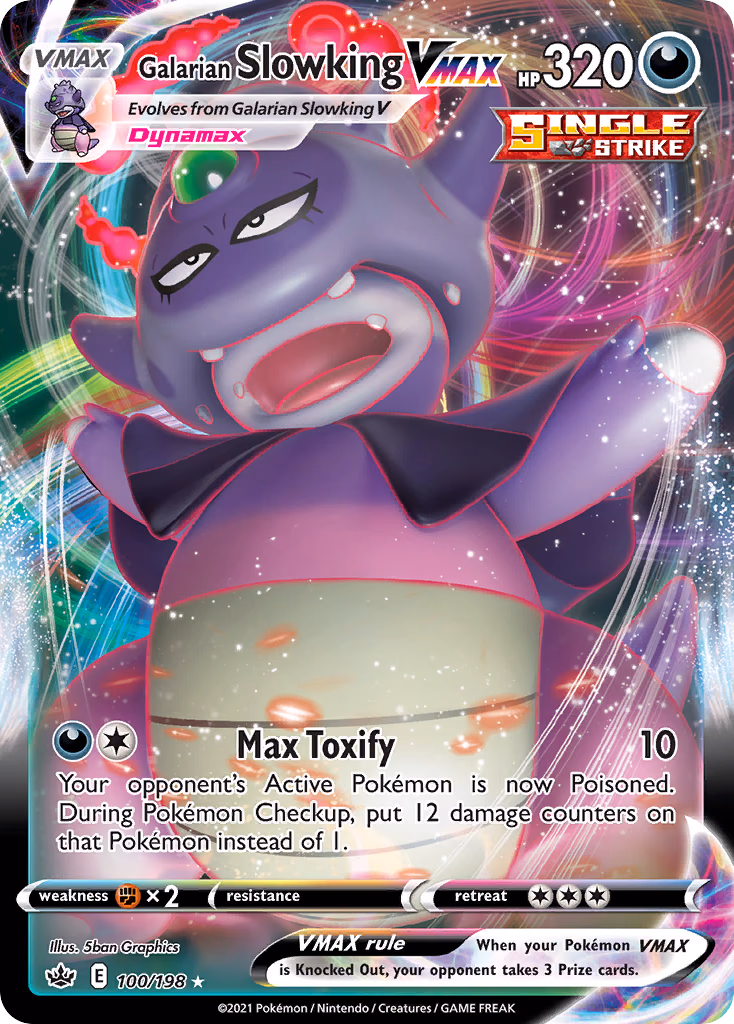 Galarian Slowking VMAX Pokemon card (100/198, Chilling Reign)