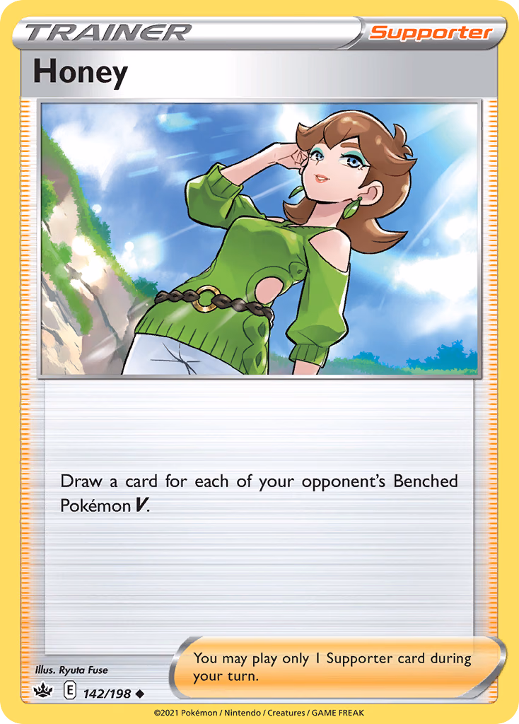 Honey Pokemon card (142/198, Chilling Reign)
