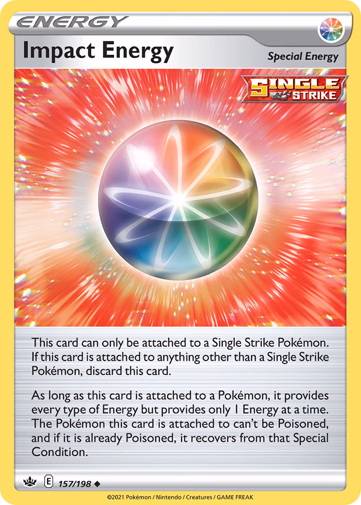 Impact Energy Pokemon card (157/198, Chilling Reign)