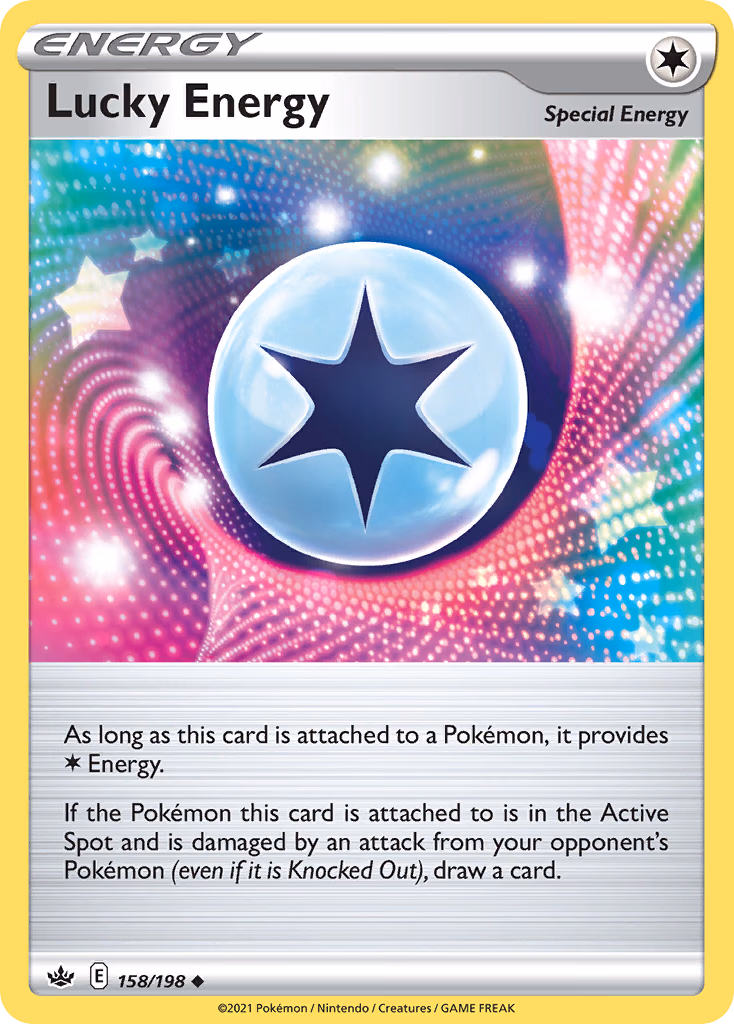 Lucky Energy Pokemon card (158/198, Chilling Reign)