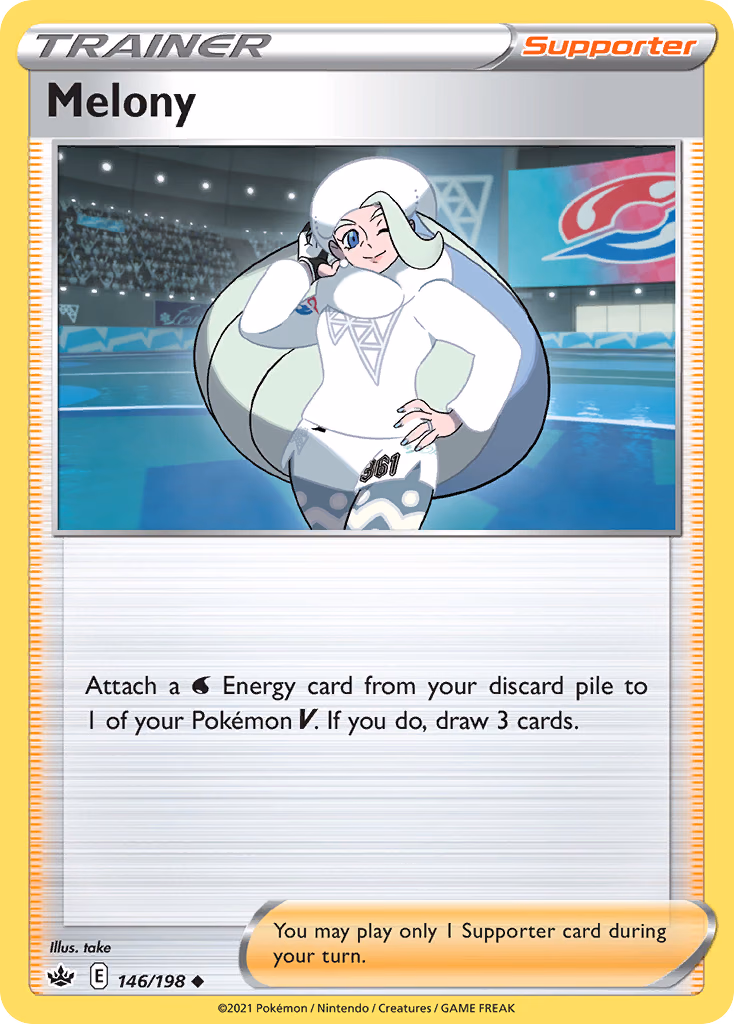 Melony Pokemon card (146/198, Chilling Reign)