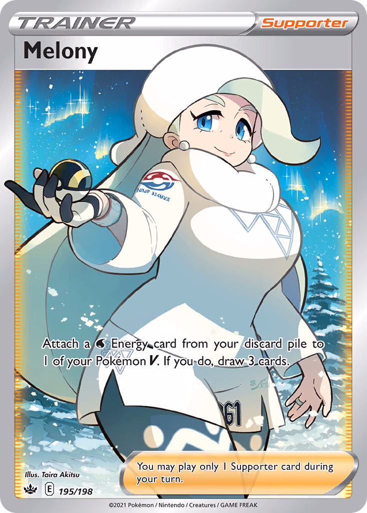 Melony Pokemon card (195/198, Chilling Reign)