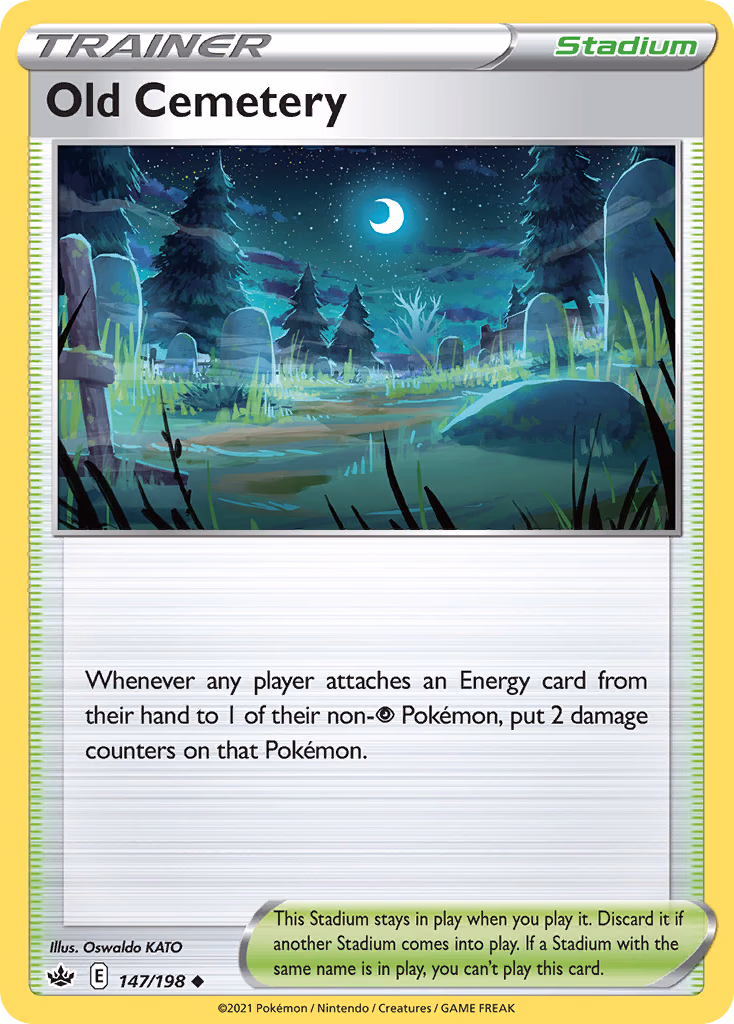 Old Cemetery Pokemon card (147/198, Chilling Reign)