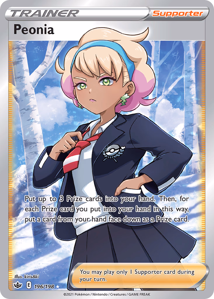Peonia Pokemon card (196/198, Chilling Reign)