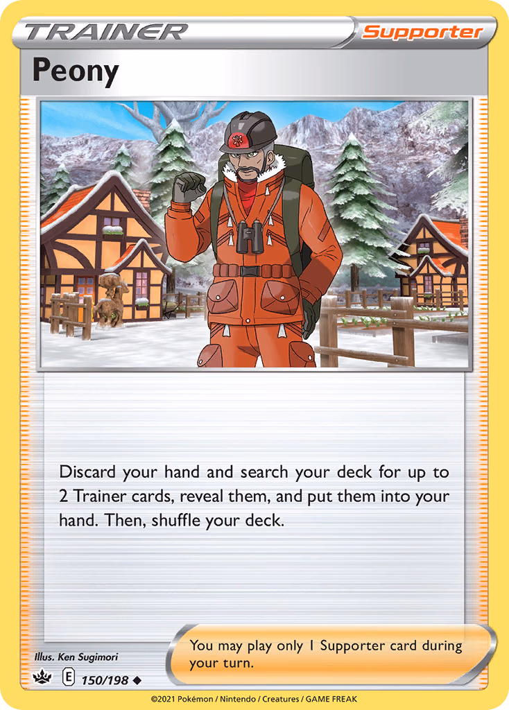 Peony Pokemon card (150/198, Chilling Reign)