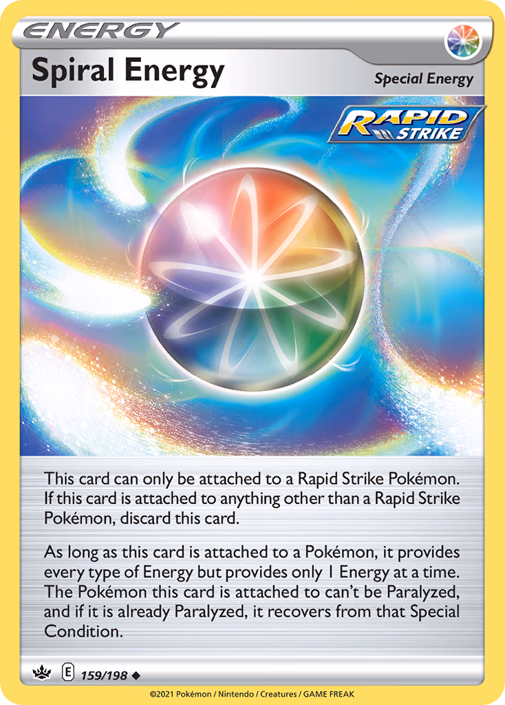 Spiral Energy Pokemon card (159/198, Chilling Reign)