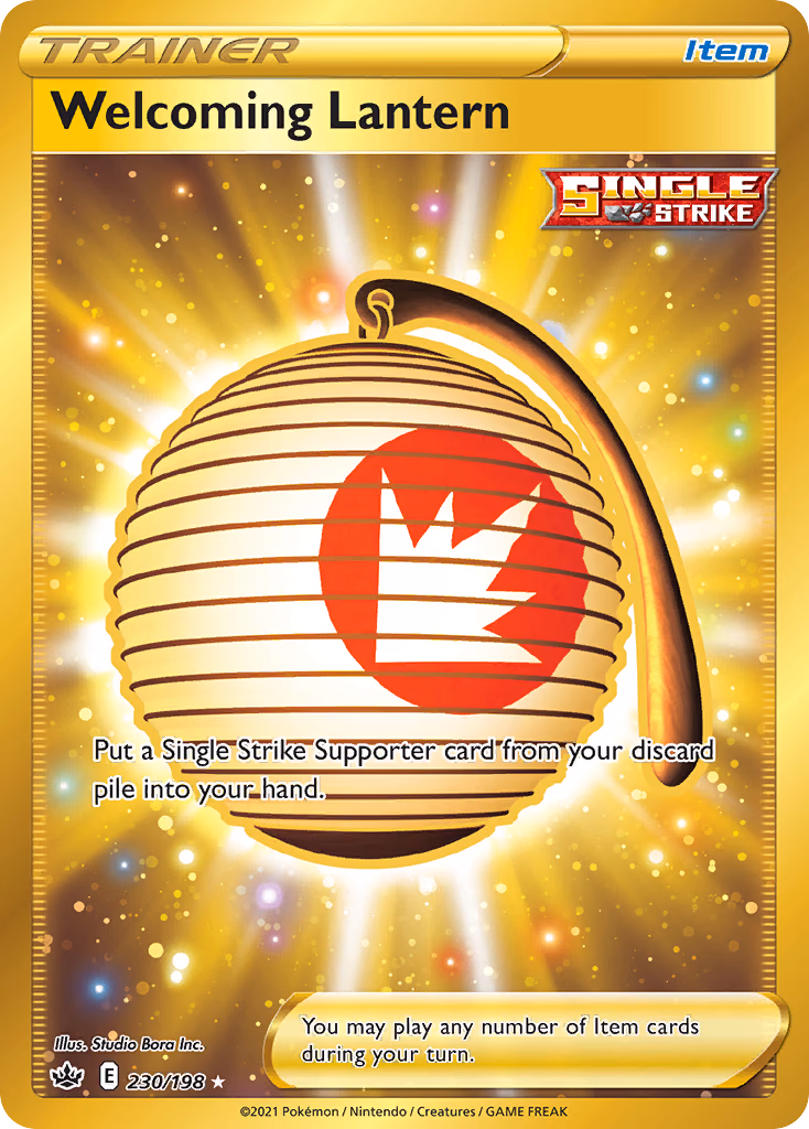 Welcoming Lantern Pokemon card (230/198, Chilling Reign)
