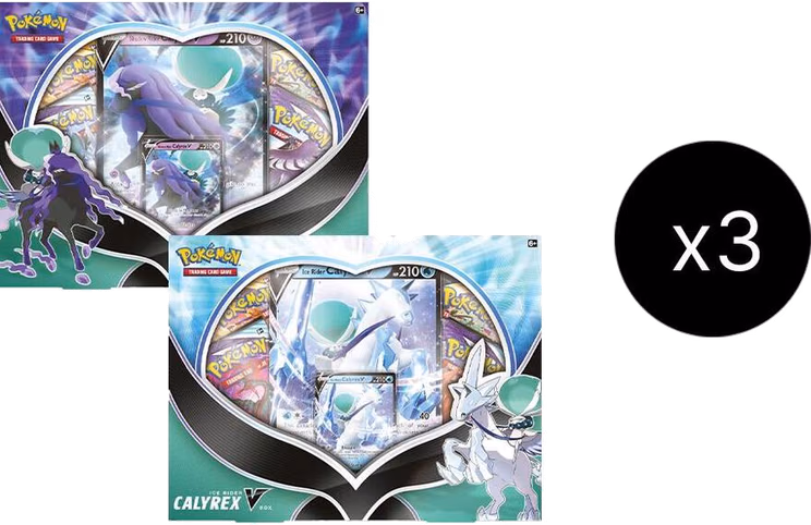 Pokemon Chilling Reign Ice Rider/ Shadow Rider Calyrex V Box Case