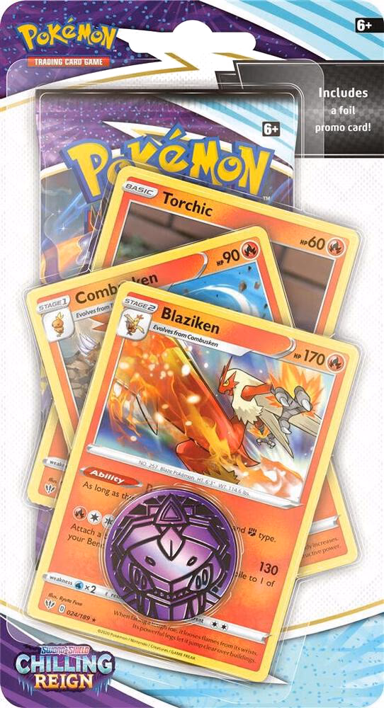 Pokemon Chilling Reign Premium Checklane Blister [Blaziken]