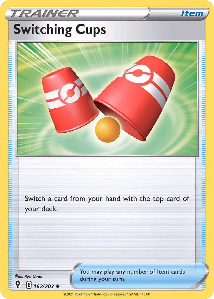 Switching Cups Pokemon card (162/203, Evolving Skies)