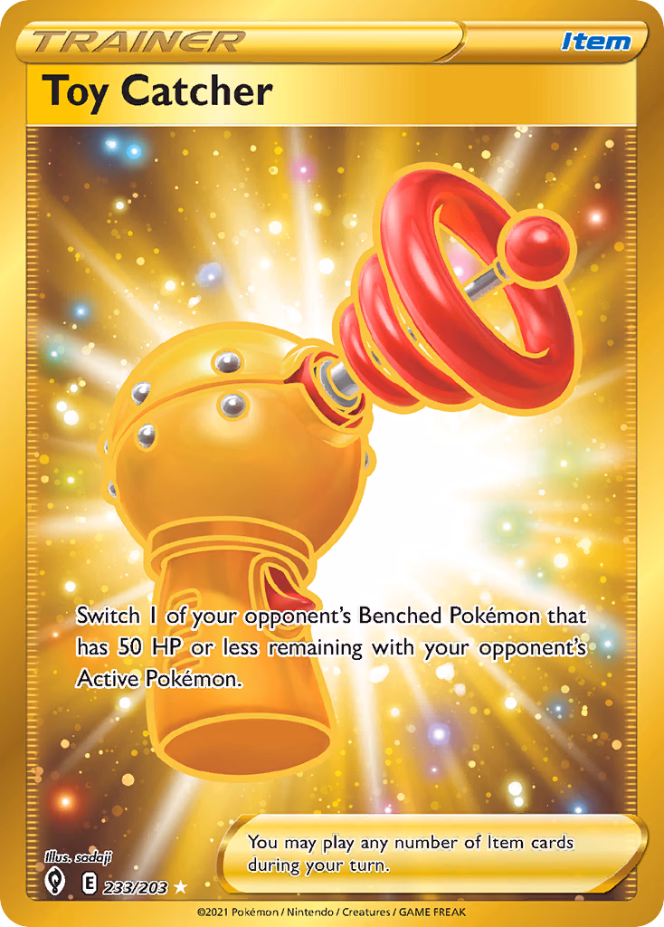 Toy Catcher Pokemon card (233/203, Evolving Skies)