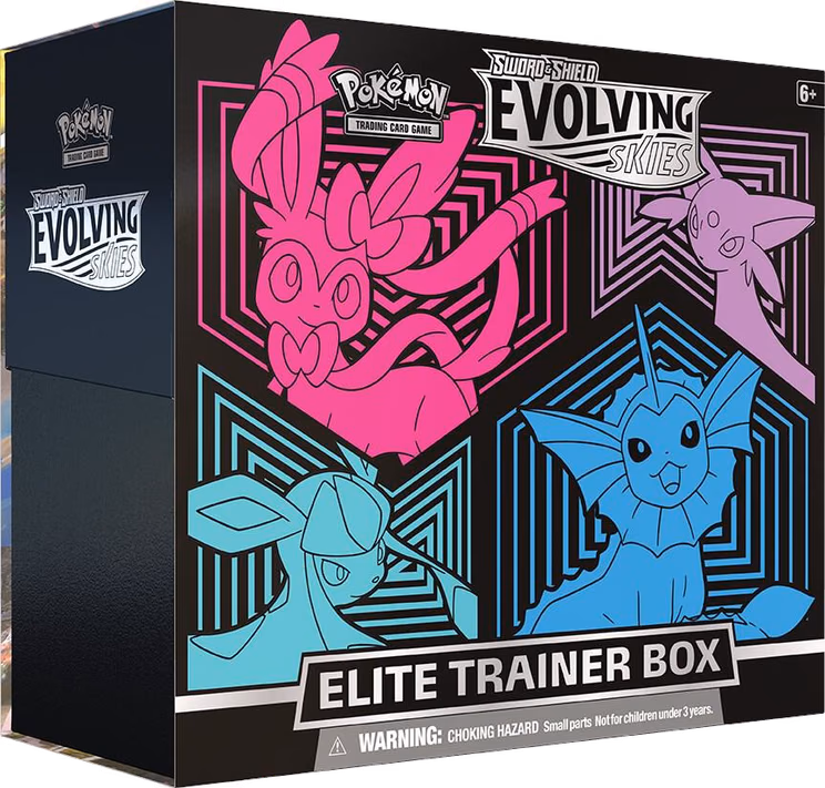 Pokemon Evolving Skies Elite Trainer Box [Glaceon/Vaporeon/Sylveon/Espeon]