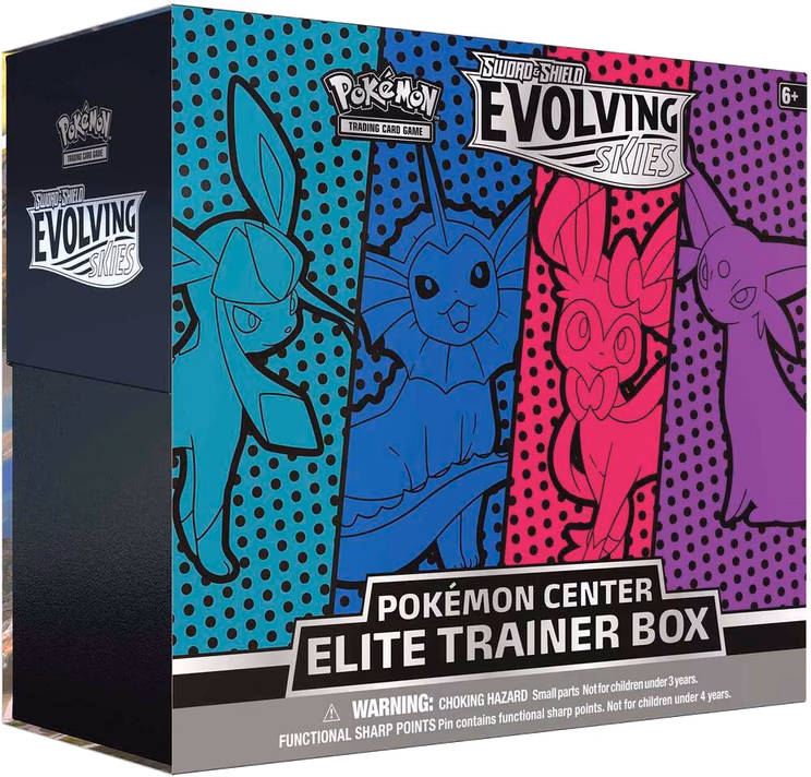 Pokemon Evolving Skies Pokemon Center Elite Trainer Box [Glaceon/Vaporeon/Sylveon/Espeon] (Exclusive)