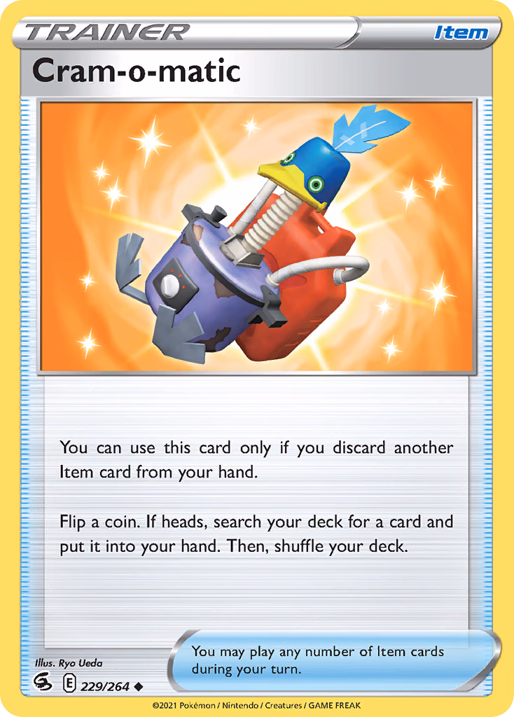 Cram-o-matic Pokemon card (229/264, Fusion Strike)