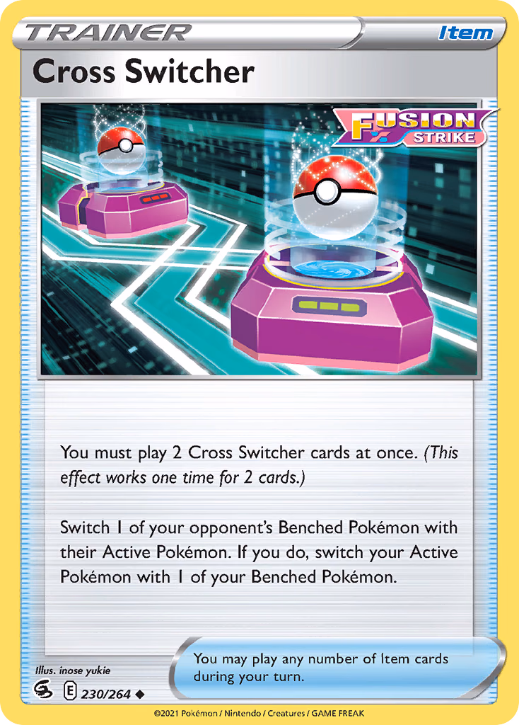 Cross Switcher Pokemon card (230/264, Fusion Strike)