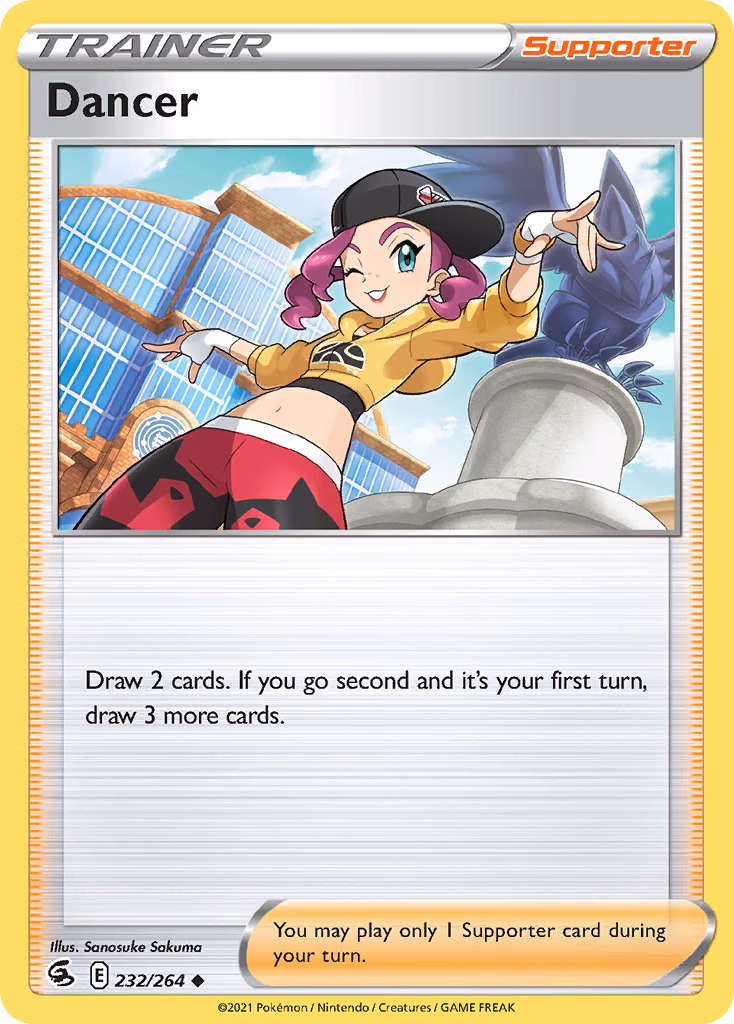 Dancer Pokemon card (232/264, Fusion Strike)