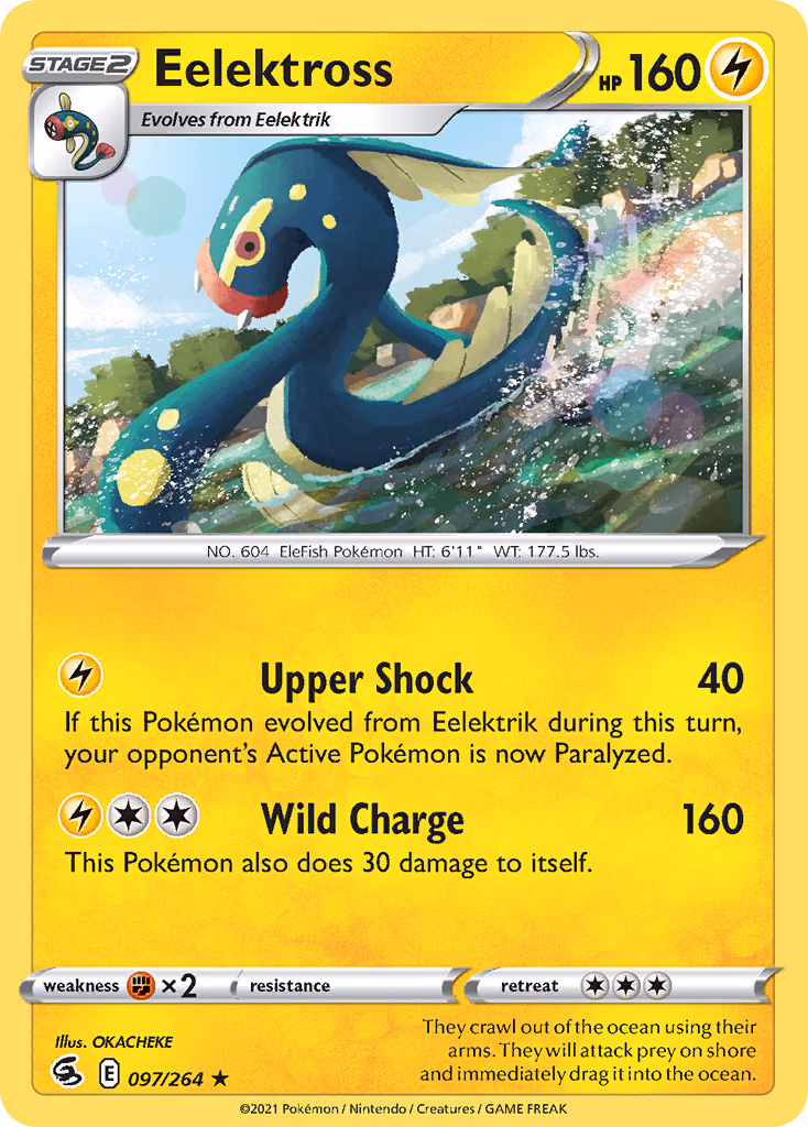 Eelektross Pokemon card (097/264, Fusion Strike)