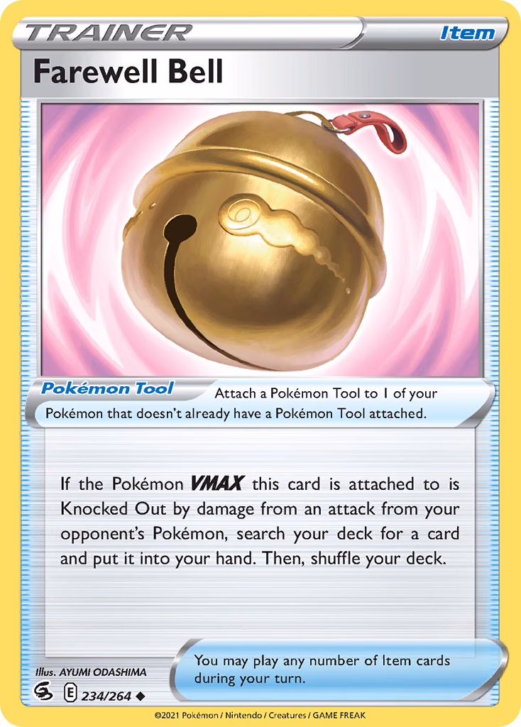 Farewell Bell Pokemon card (234/264, Fusion Strike)