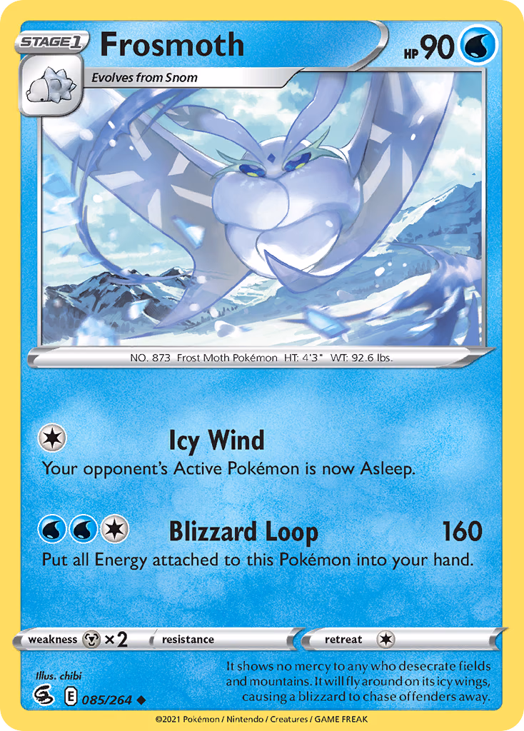 Frosmoth Pokemon card (085/264, Fusion Strike)