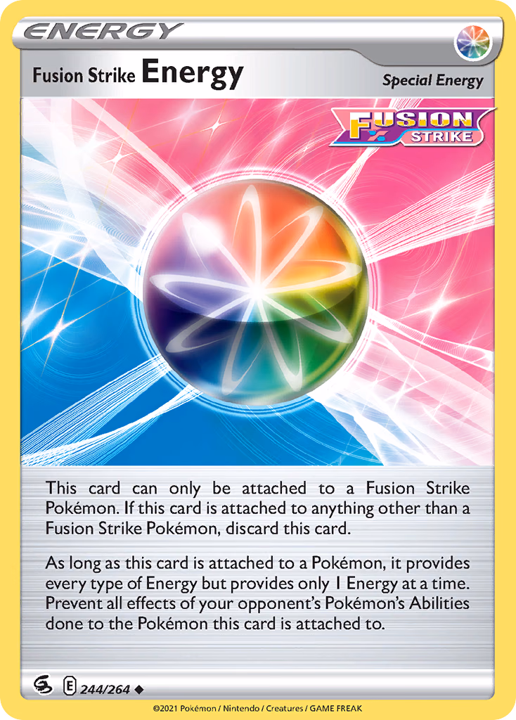 Fusion Strike Energy Pokemon card (244/264, Fusion Strike)
