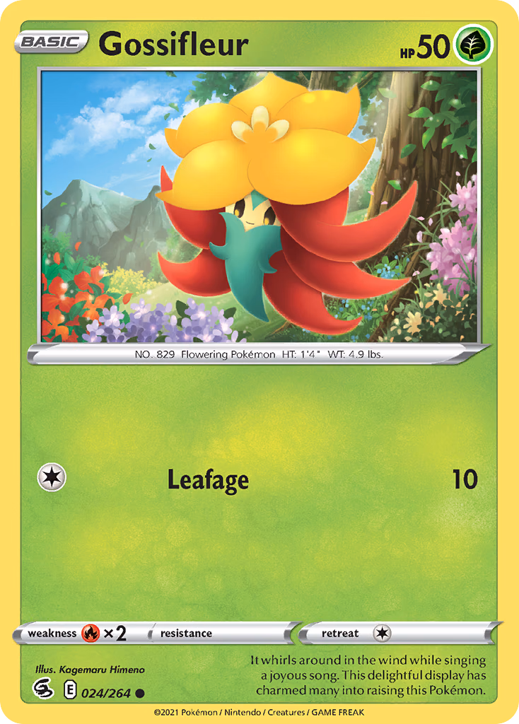 Gossifleur Pokemon card (024/264, Fusion Strike)