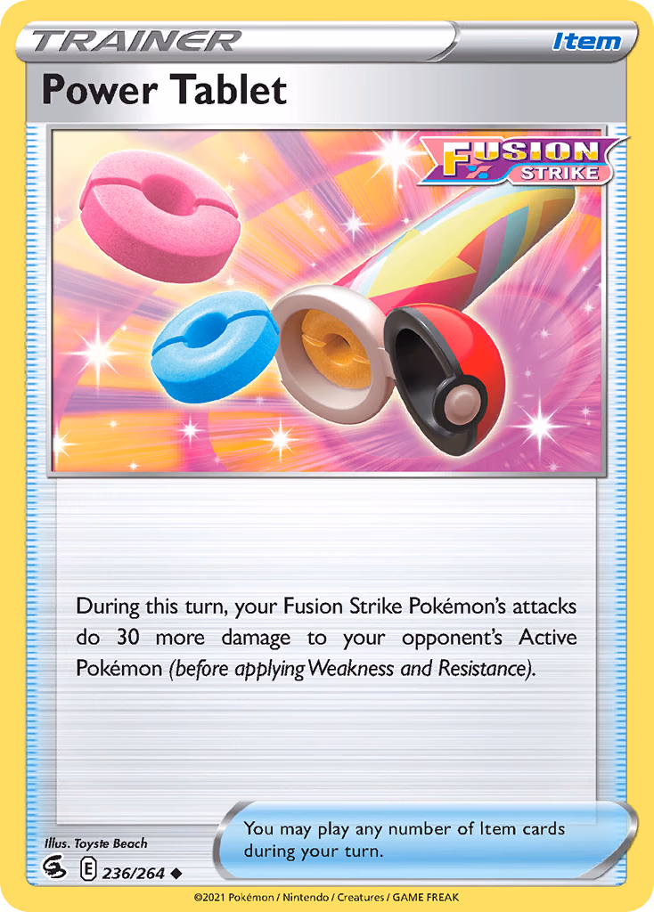 Power Tablet Pokemon card (236/264, Fusion Strike)