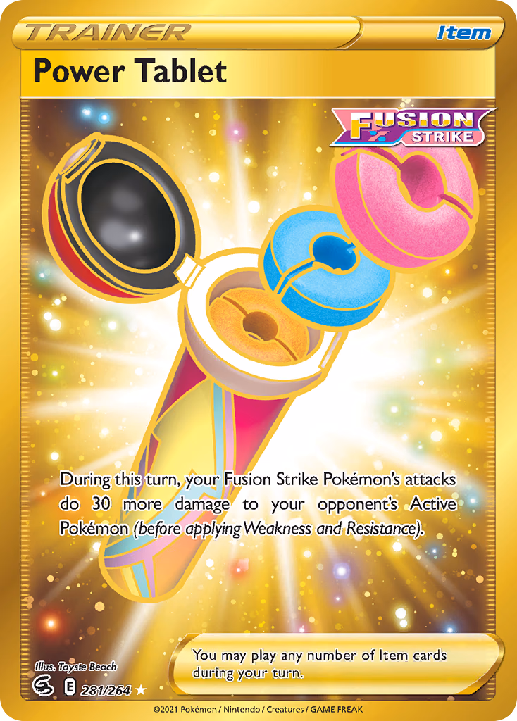 Power Tablet Pokemon card (281/264, Fusion Strike)