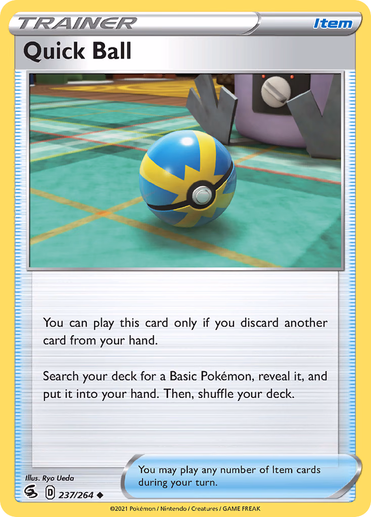 Quick Ball Pokemon card (237/264, Fusion Strike)