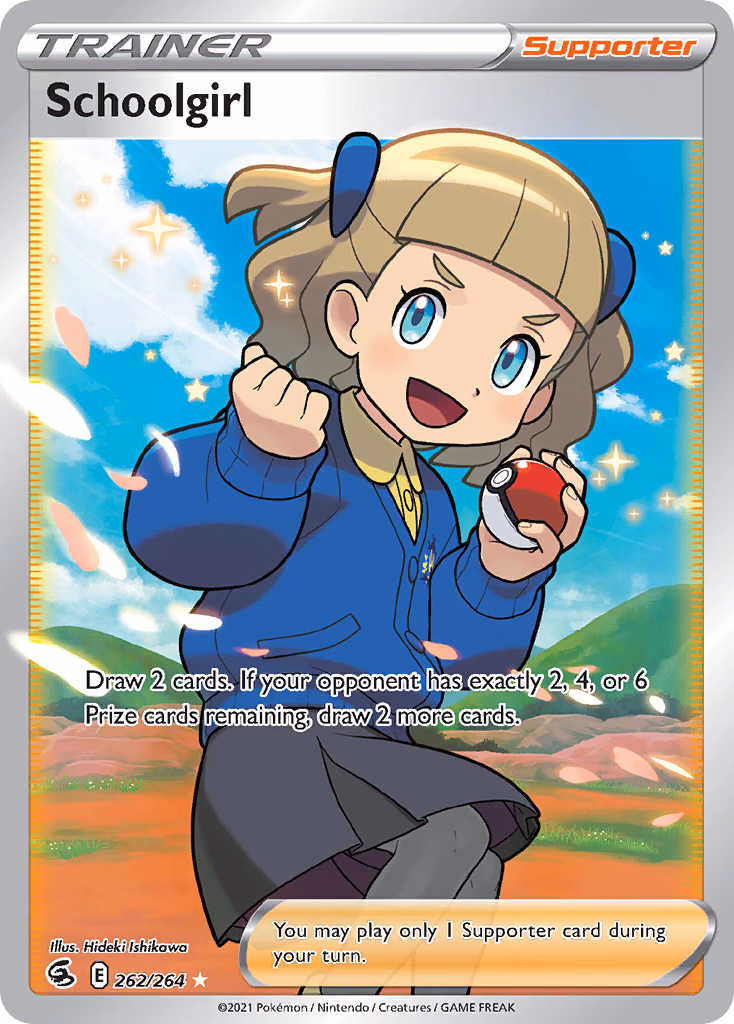 Schoolgirl Pokemon card (262/264, Fusion Strike)