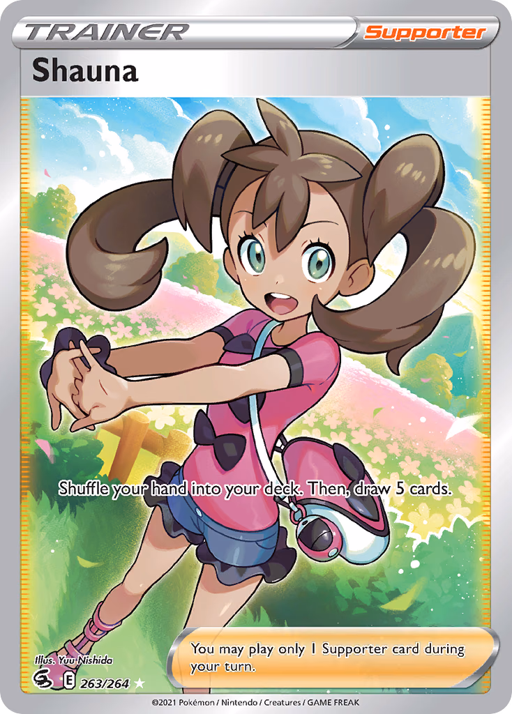 Shauna Pokemon card (263/264, Fusion Strike)