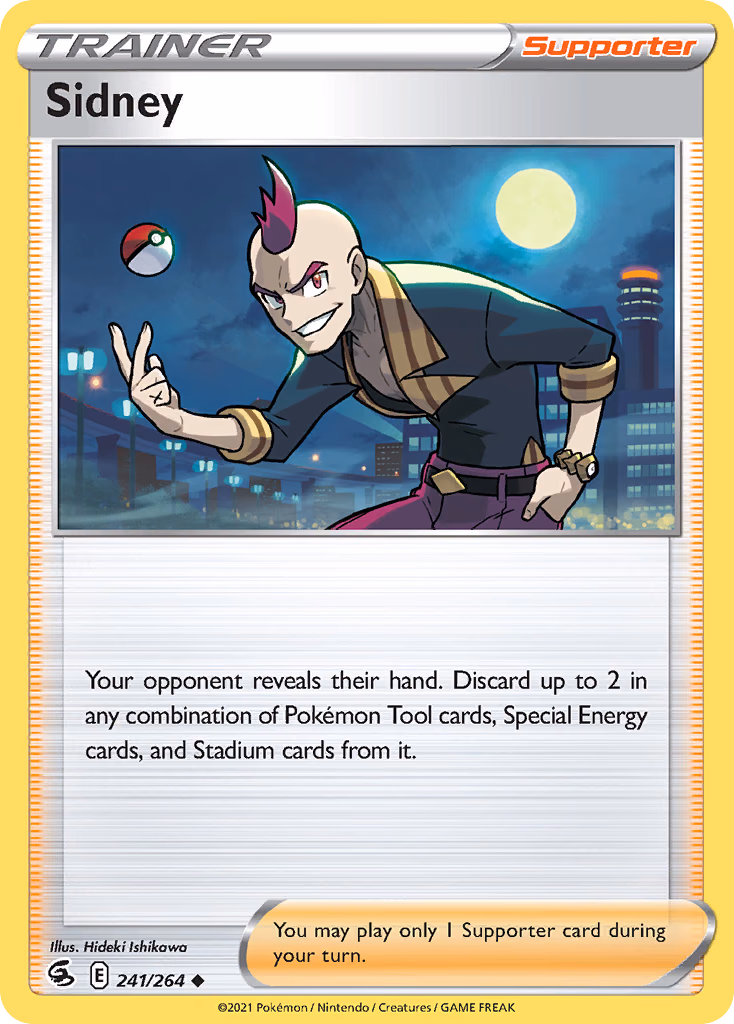 Sidney Pokemon card (241/264, Fusion Strike)
