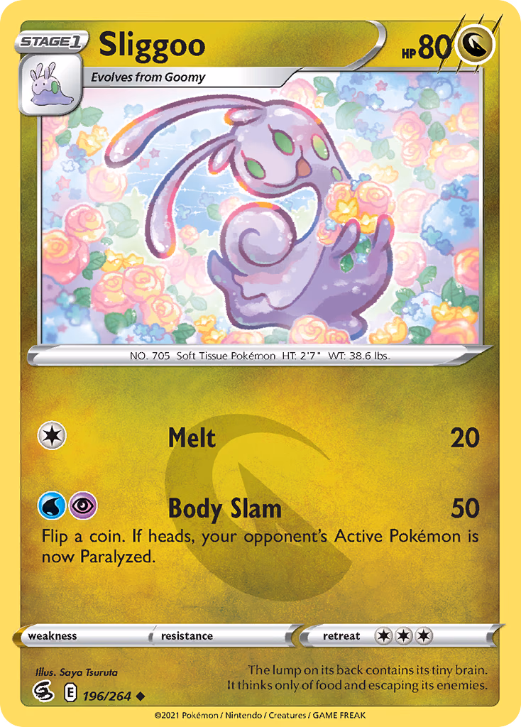 Sliggoo Pokemon card (196/264, Fusion Strike)