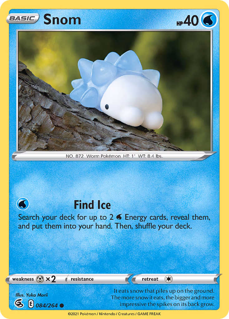 Snom Pokemon card (084/264, Fusion Strike)