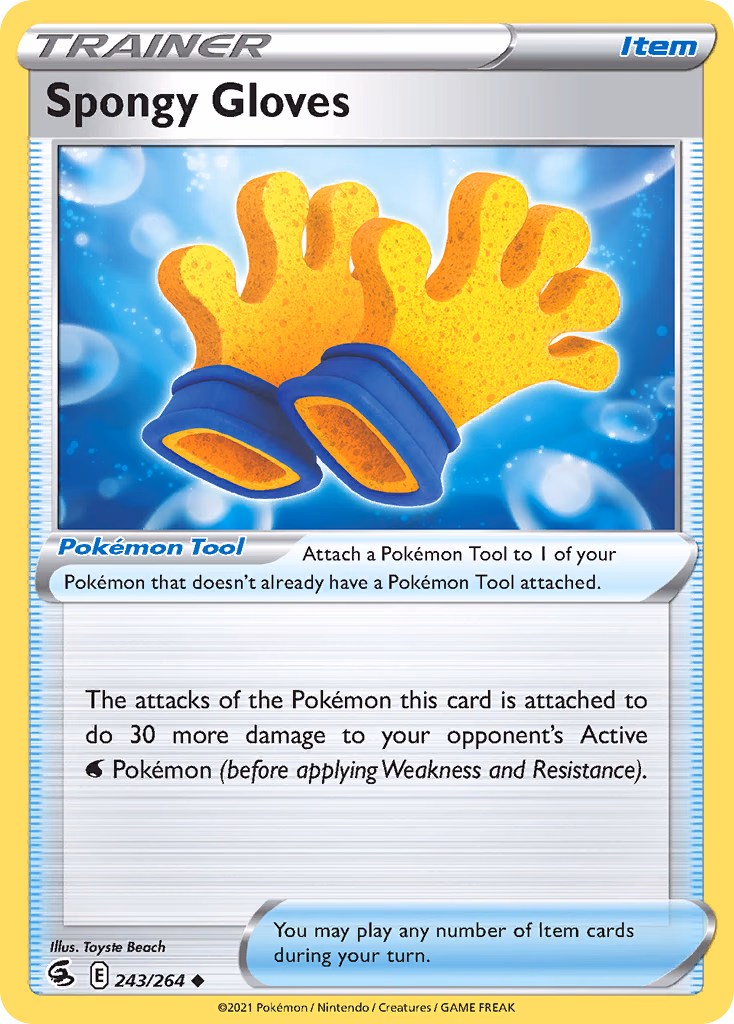 Spongy Gloves Pokemon card (243/264, Fusion Strike)