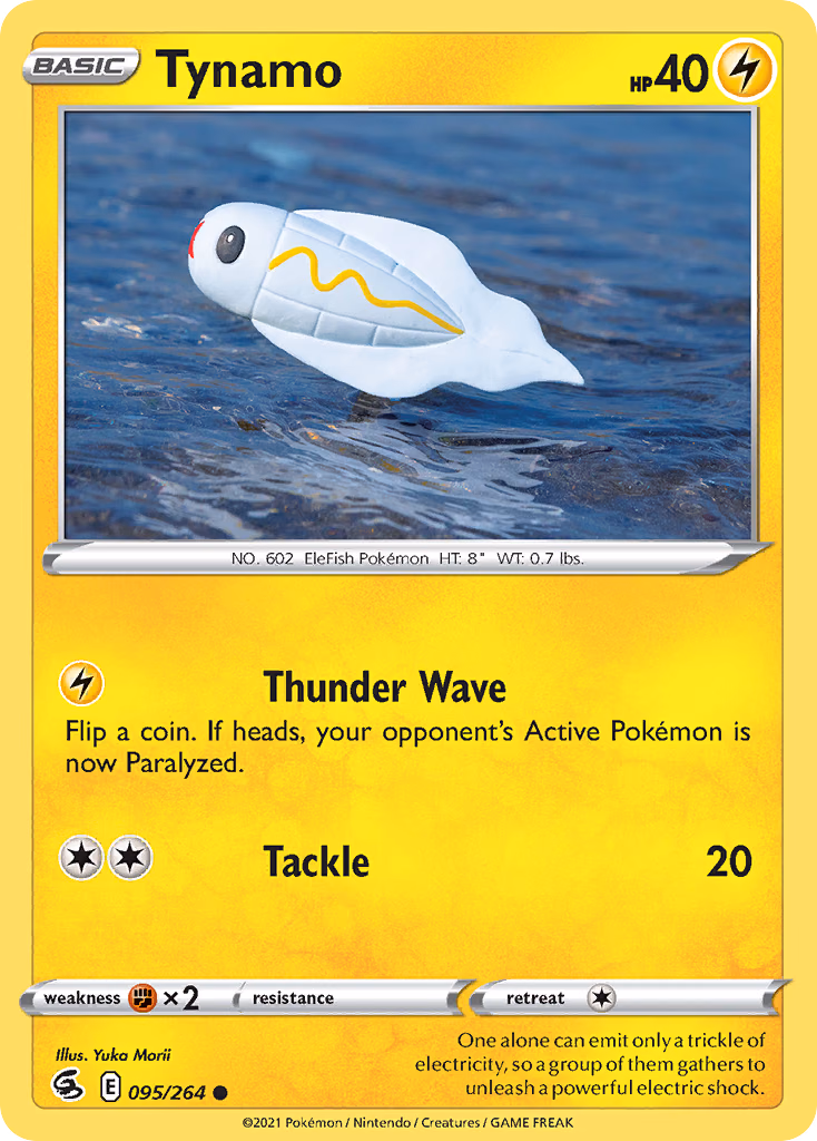 Tynamo Pokemon card (095/264, Fusion Strike)