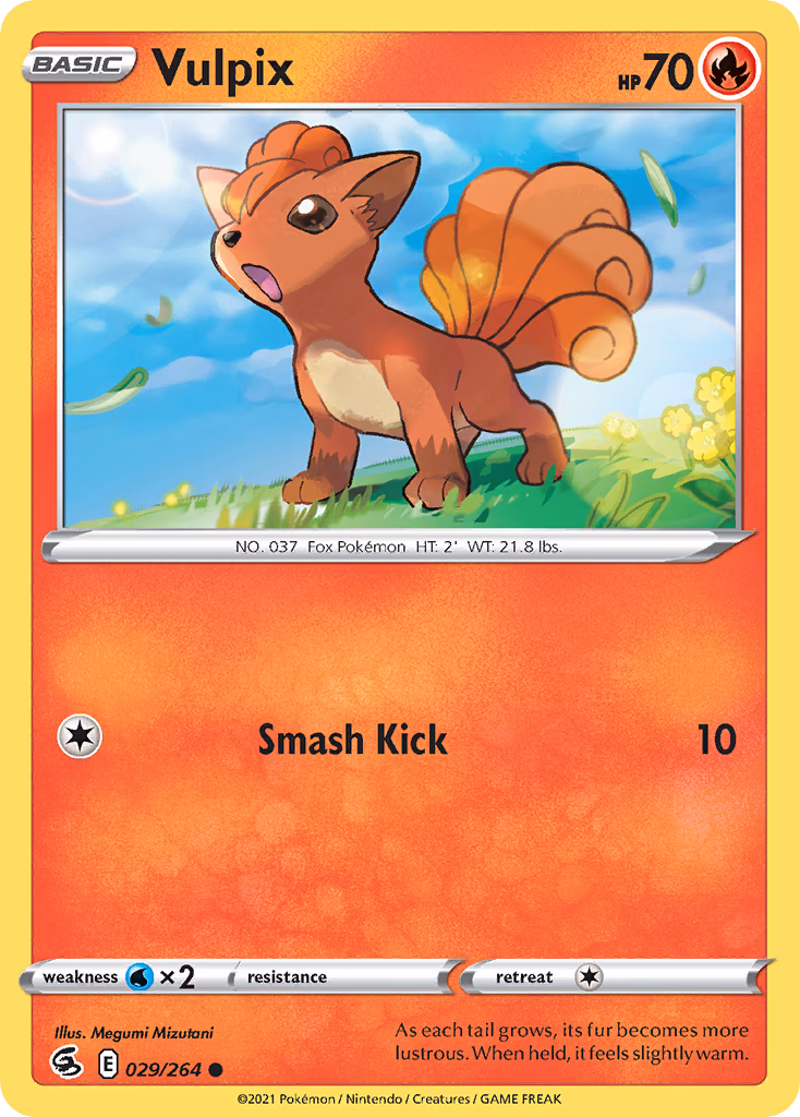 Vulpix Pokemon card (029/264, Fusion Strike)