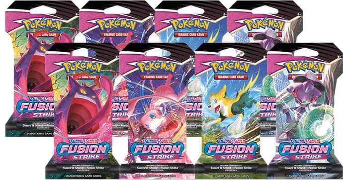 Pokemon Fusion Strike Sleeved Booster Pack Bundle [Set of 8]