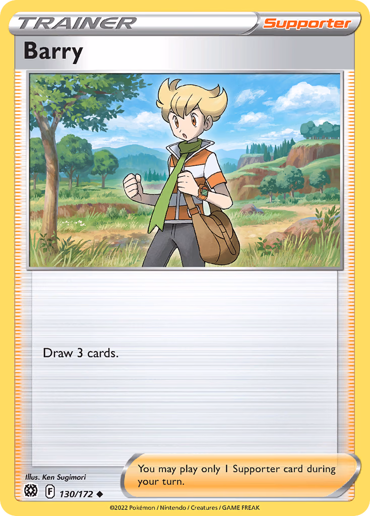 Barry Pokemon card (130/172, Brilliant Stars)