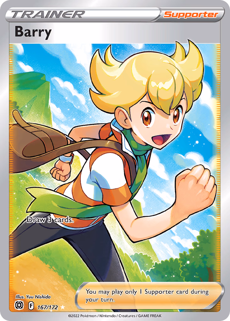 Barry Pokemon card (167/172, Brilliant Stars)