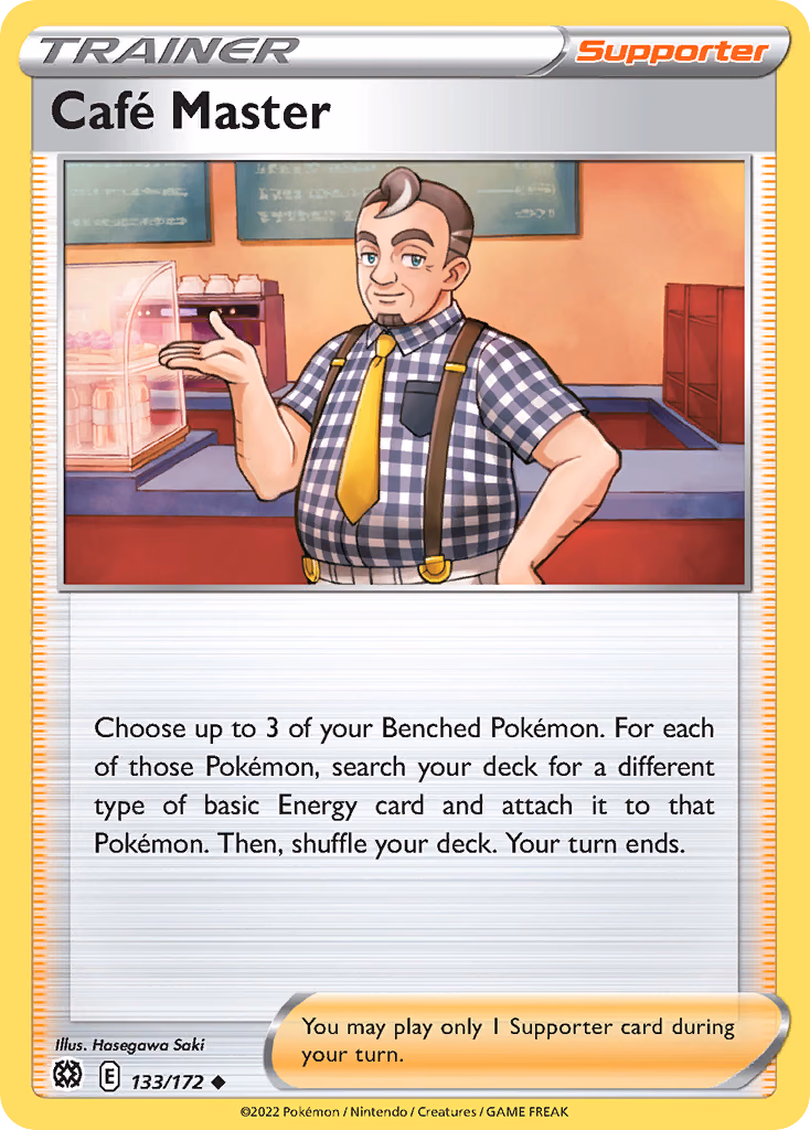 Café Master Pokemon card (133/172, Brilliant Stars)