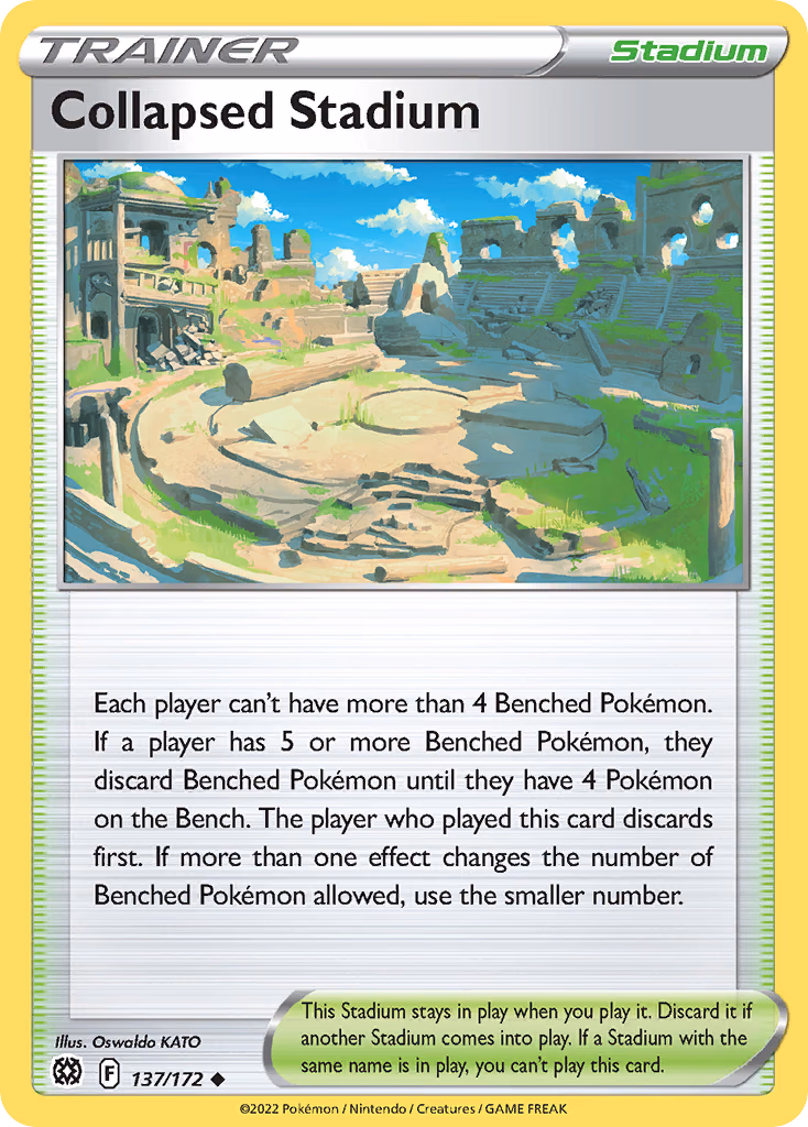 Collapsed Stadium Pokemon card (137/172, Brilliant Stars)