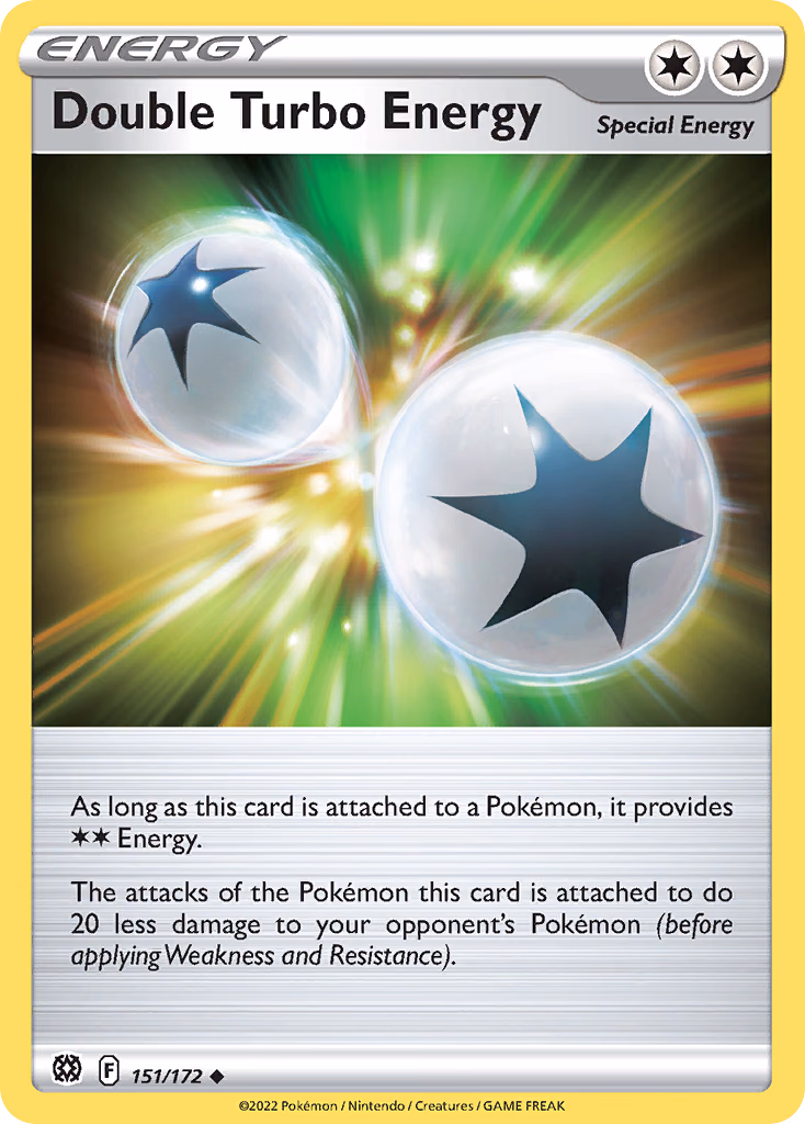 Double Turbo Energy Pokemon card (151/172, Brilliant Stars)