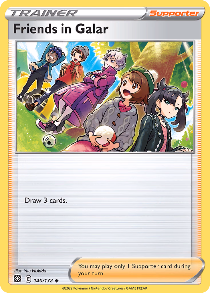 Friends in Galar Pokemon card (140/172, Brilliant Stars)